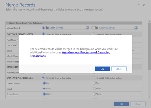 asynchronous merging