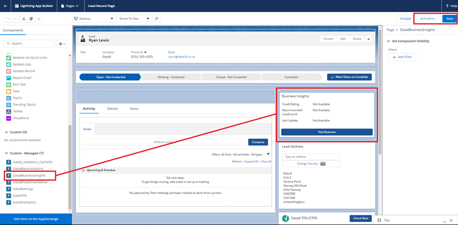 Business Insights Configuration