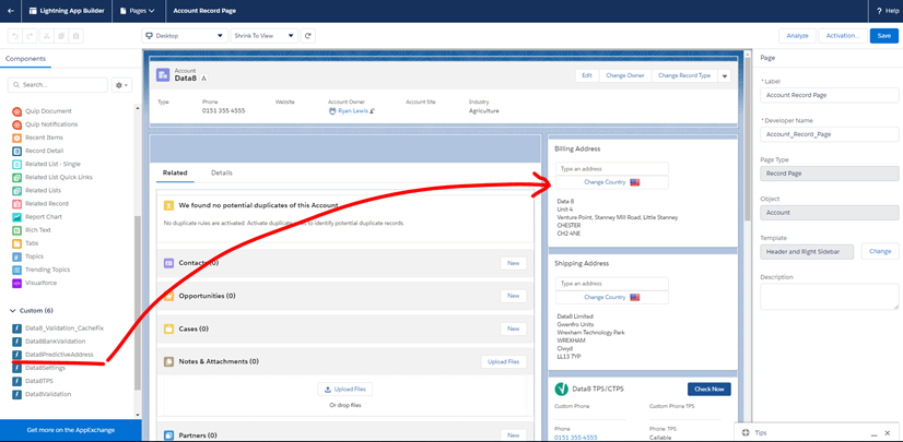 predictiveaddress configuration