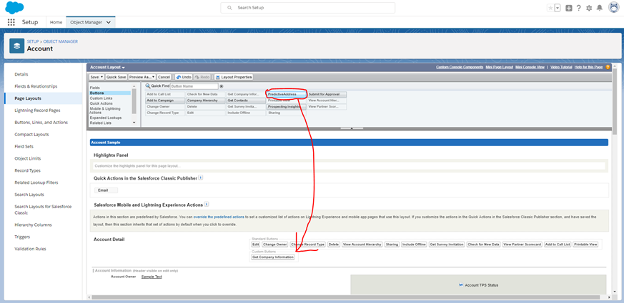 predictiveaddress configuration