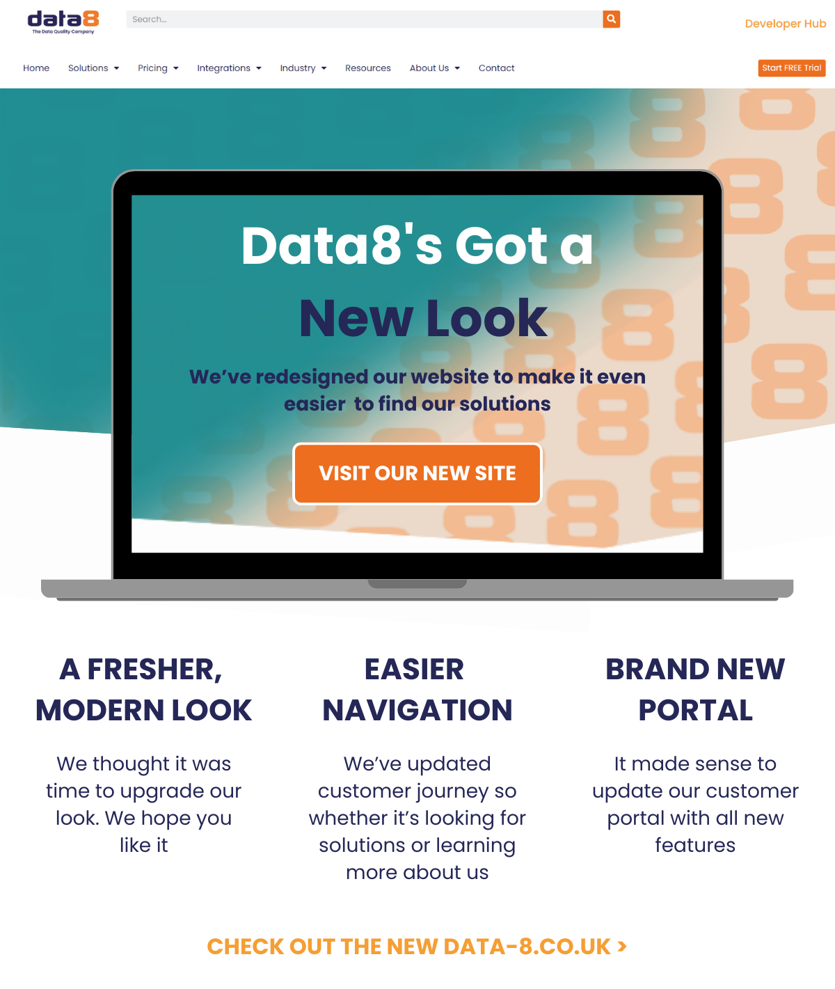 data8 new website